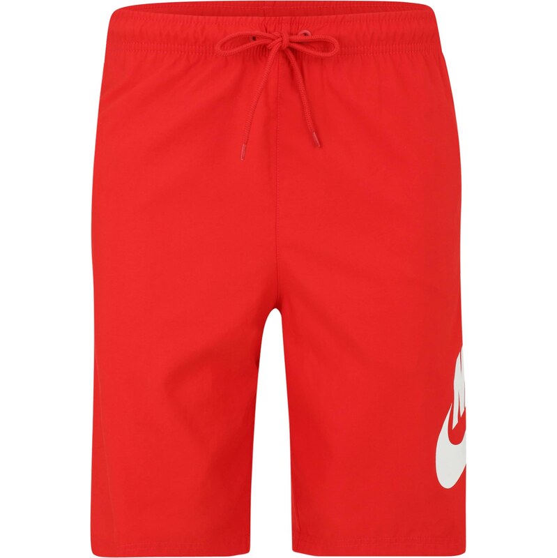 Nike Sportswear Nohavice Club červená / biela 64071810