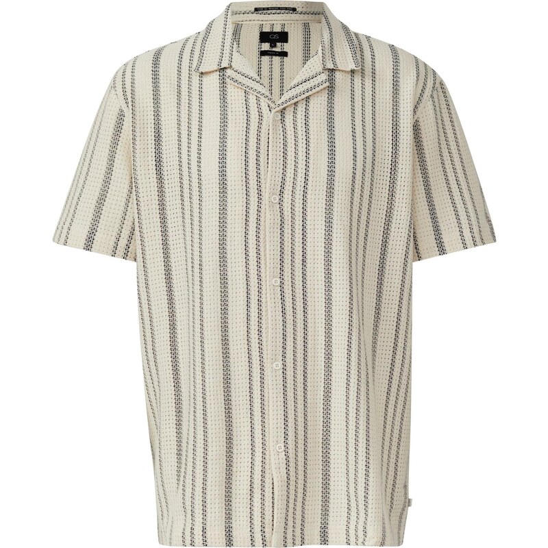 QS Košeľa krémová / čierna 65772781