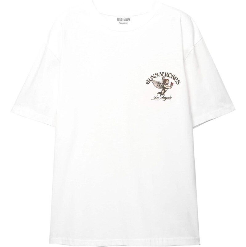 Pull&Bear Tričko telová / červená / čierna / biela 64167240