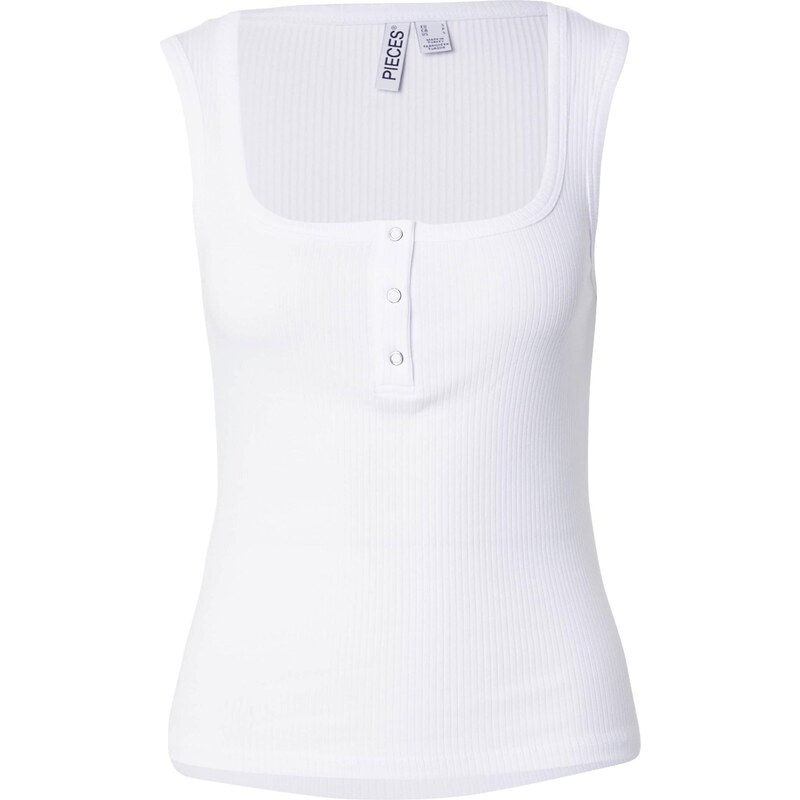 PIECES Top PCKITTE biela 64100264