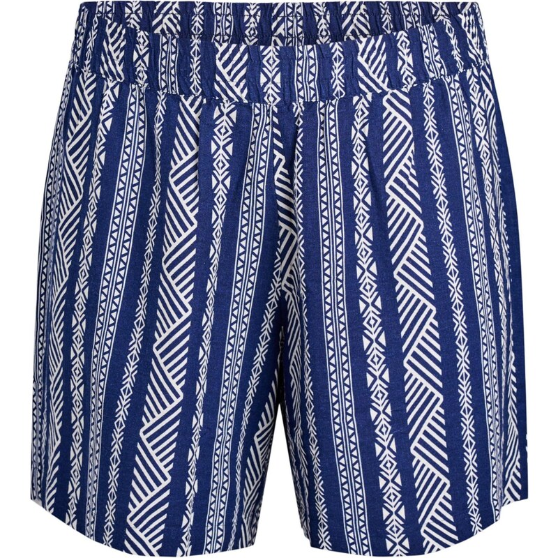 Zizzi Nohavice VBITTEN krémová / enciánová 64072043