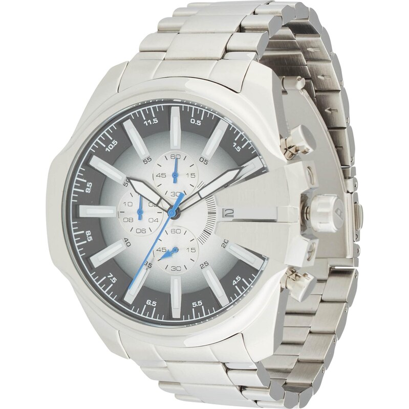 DIESEL Analógové hodinky MEGA CHIEF čierna / strieborná 64865924