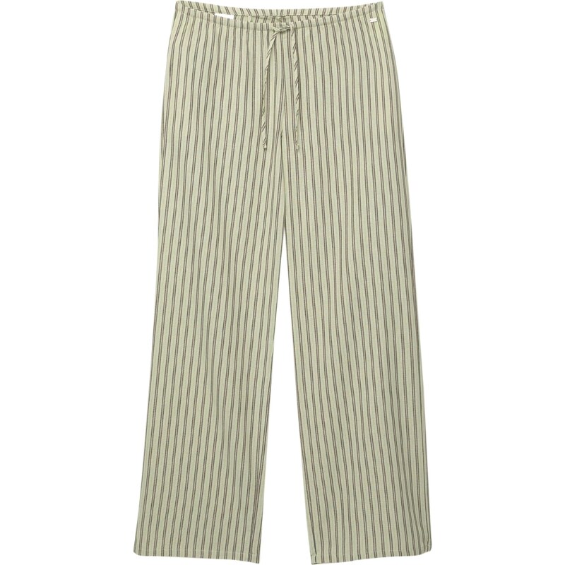 Pull&Bear Nohavice kaki / čierna 65881275