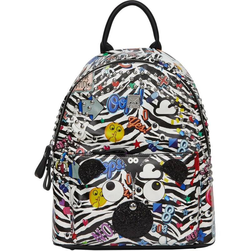 MYMO Batoh Pop Eyetheme kráľovská modrá / žltá / čierna / biela 64391615