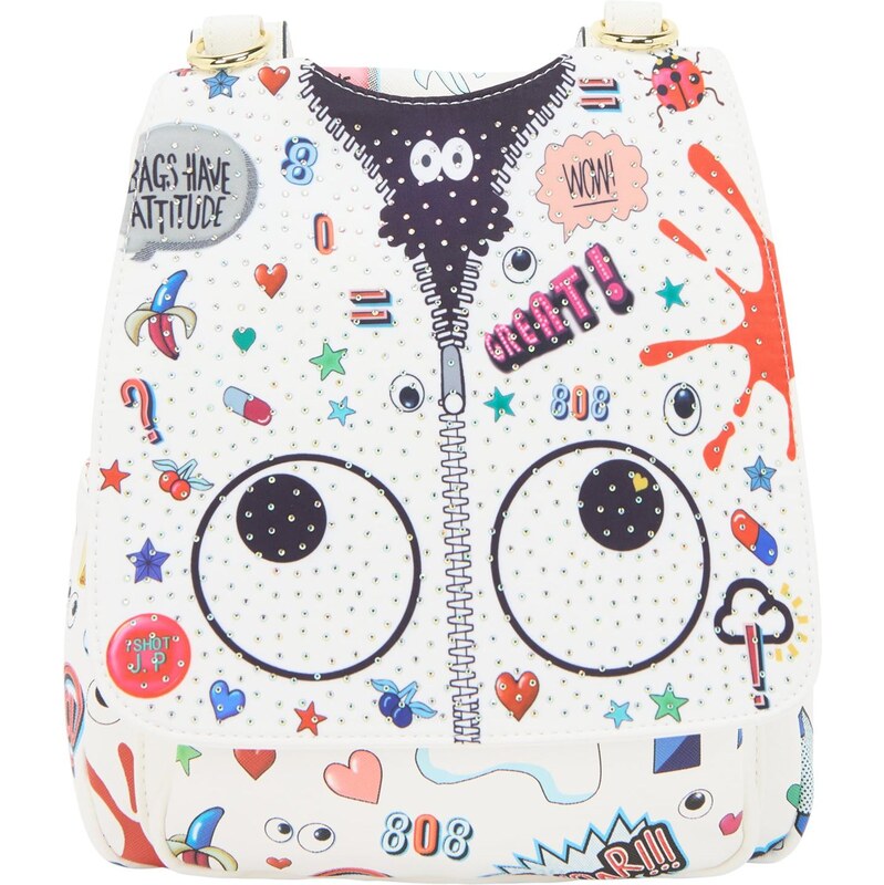 MYMO Batoh Pop Eyetheme námornícka modrá / sivá / červená / biela 64391629