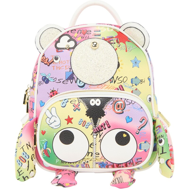 MYMO Batoh Eyetheme žltá / zelená / ružová / čierna 64391616