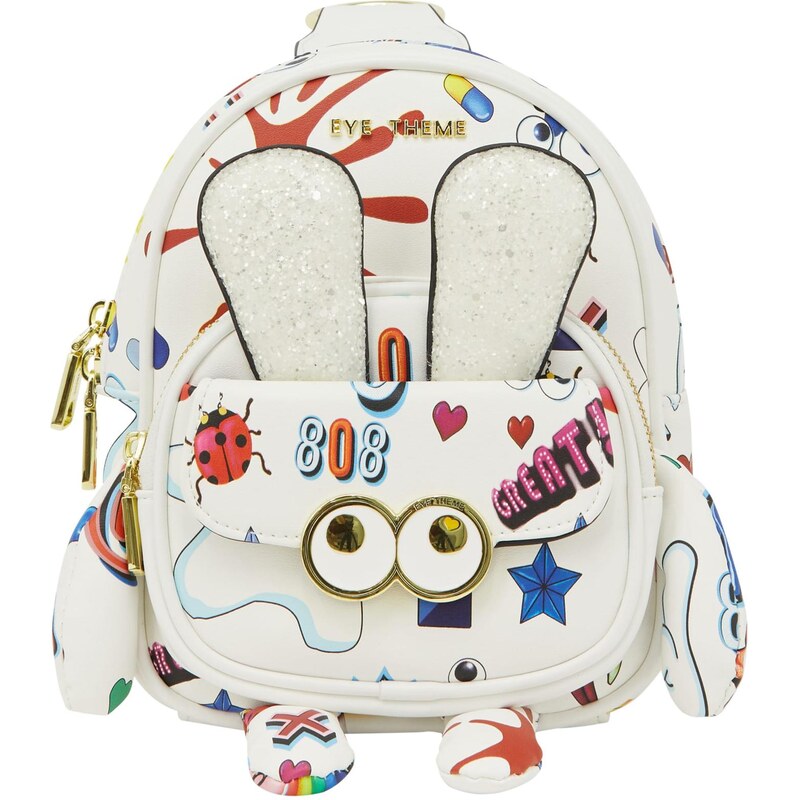 MYMO Batoh Pop Eyetheme modrá / fialová / červená / biela 64391667