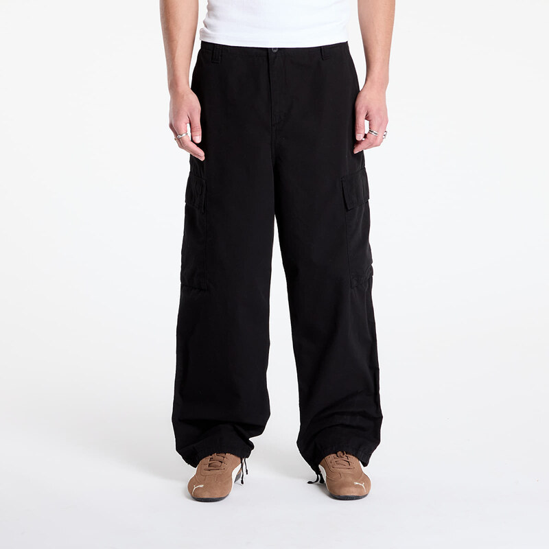 Kalhoty Carhartt WIP Kade Cargo Pant Black Garment Dyed 30 64079205