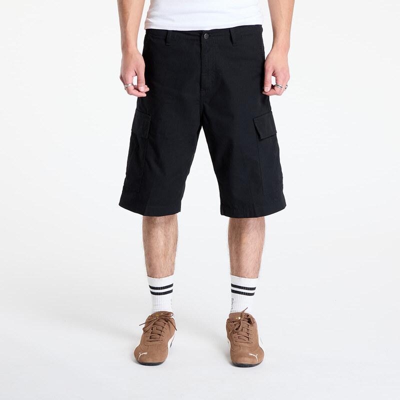 Šortky Carhartt WIP Regular Cargo Short Black Rinsed 36 64079204