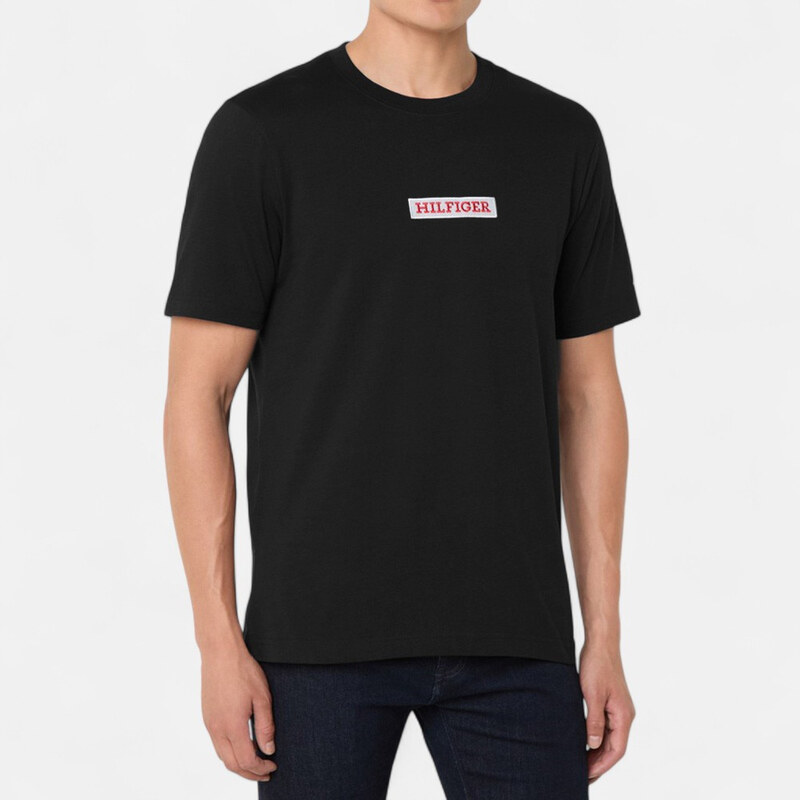 Pánské černé triko Tommy Hilfiger 56253 64079288