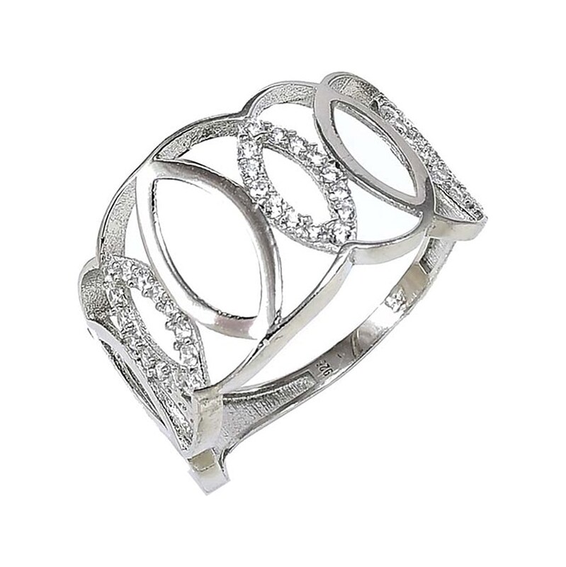 Strieborný prsteň Glare 922 64079352