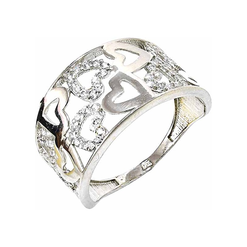 Strieborný prsteň Glare 918 64079350