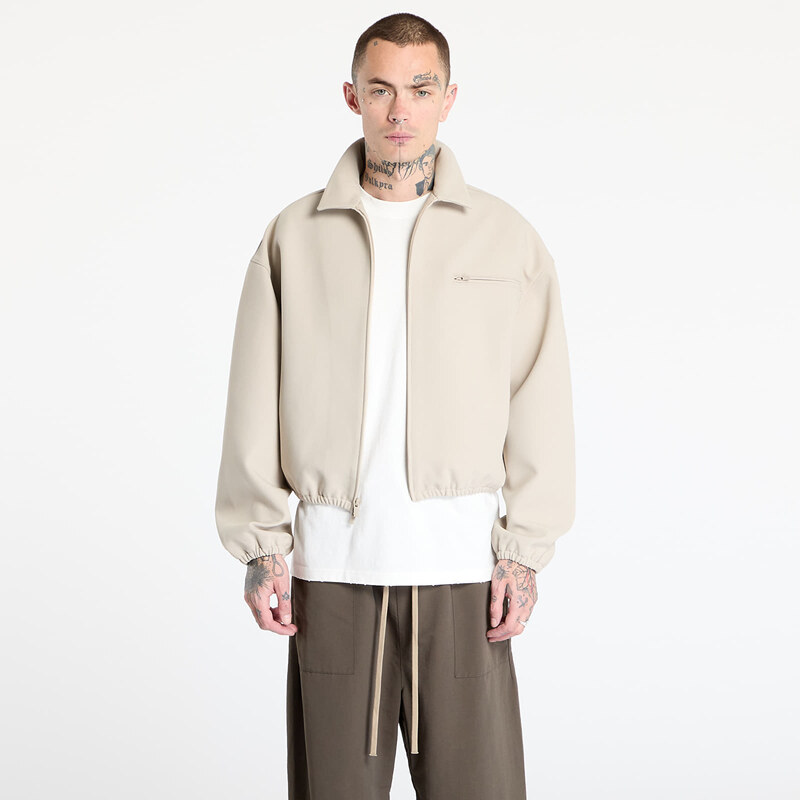 Bunda Fear of God Essentials Bonded Canvas Zip-Up Jacket Timber XS 64080075