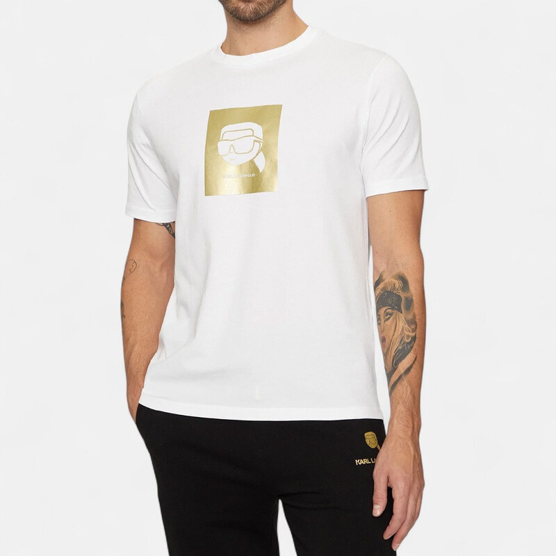 Pánské bílé triko Karl Lagerfeld 56255 64082214