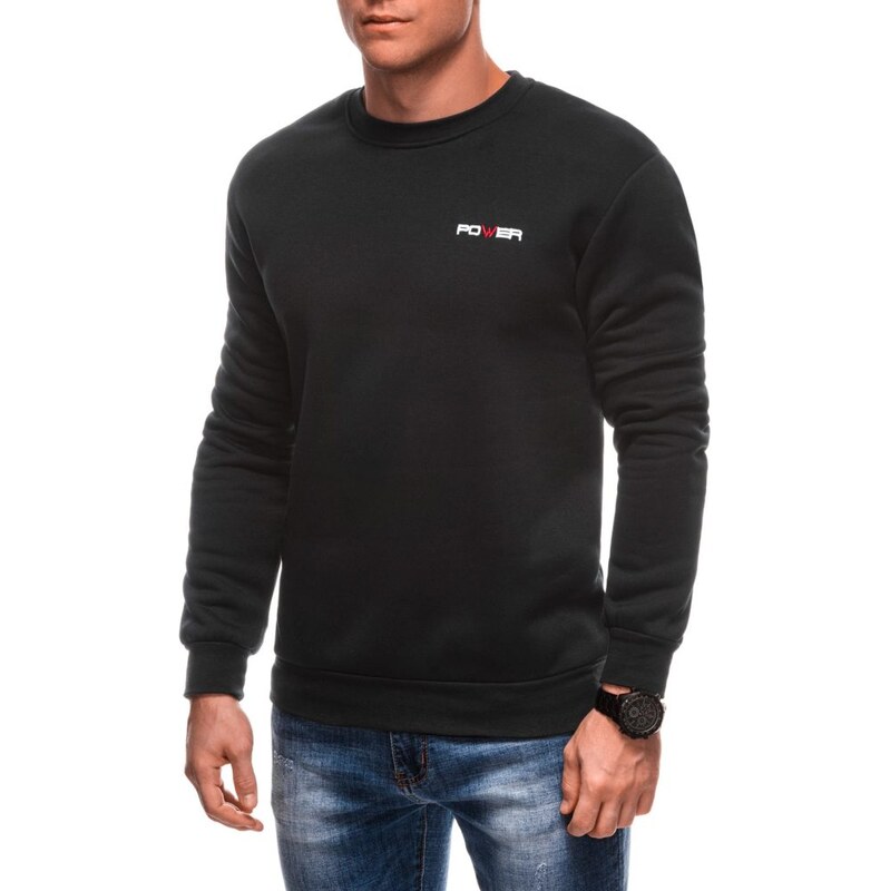 OTHER Čierna pánska mikina s nápisom Power B1706 64082283