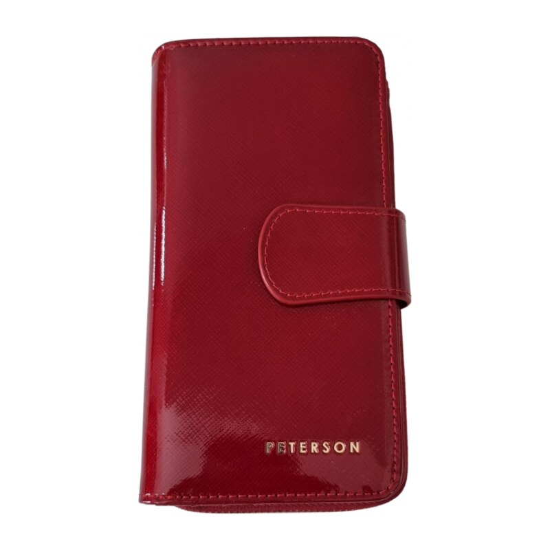 Katrins Fashion Kožená červená peňaženka Peterson 64083164