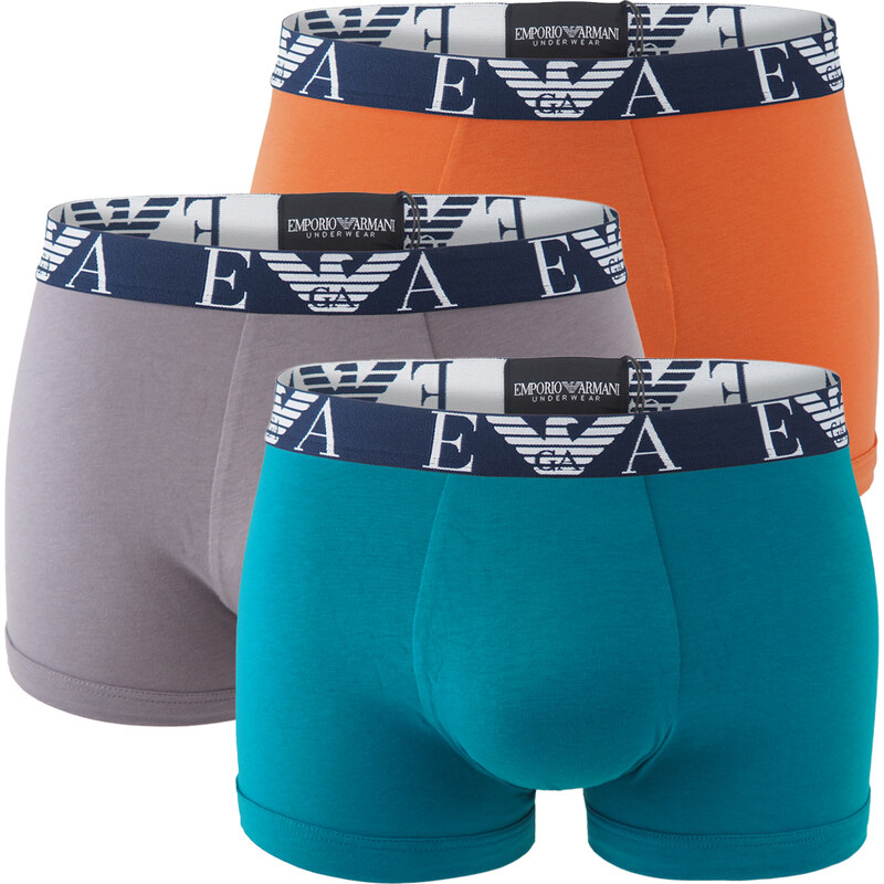 EMPORIO ARMANI - boxerky 3PACK stretch cotton moderno colore con 64083299