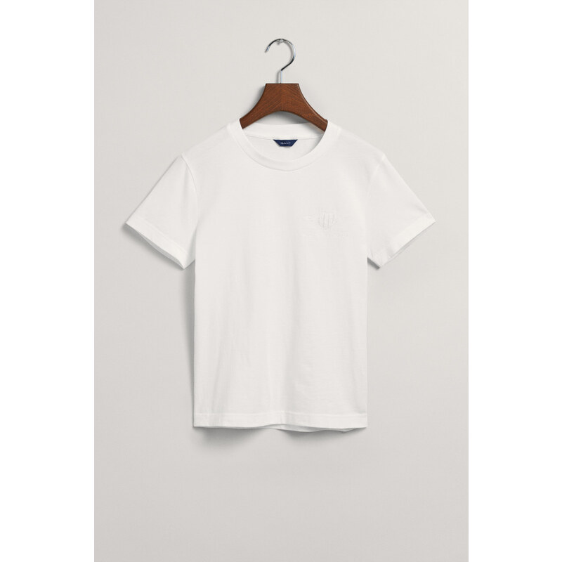 TRIČKO GANT REG TONAL SHIELD SS T-SHIRT WHITE 61838240