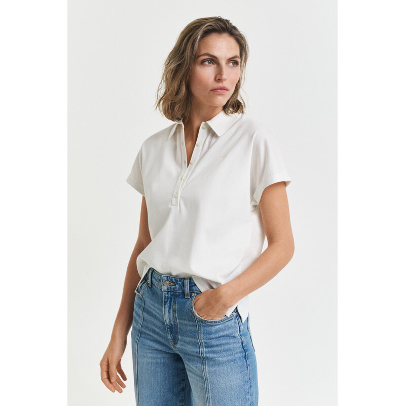 POLOKOŠEĽA GANT SS PIQUE POLO WHITE 64087612