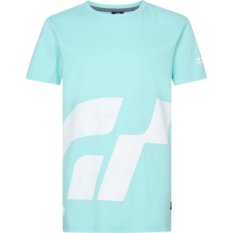 Petrol Industries Tričko vodová / biela 64087328