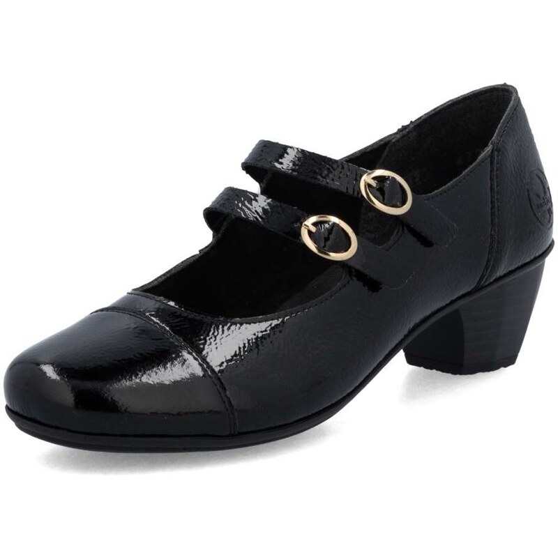 Dámske lodičky RIEKER 41758-00 čierna W5 64089223