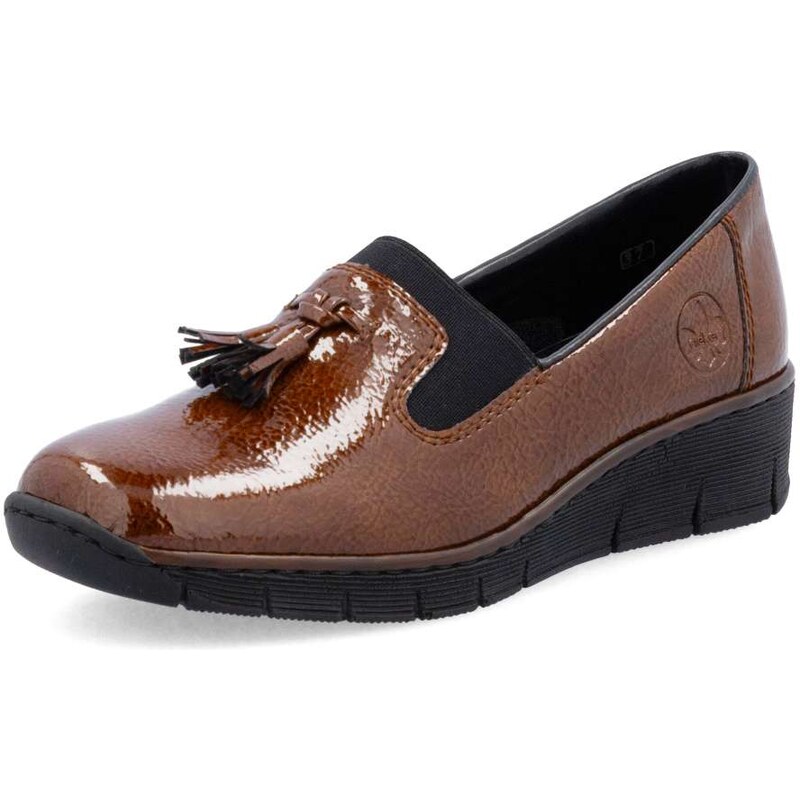 Dámske mokasíny RIEKER 53751-24 hnedá W5 64089575