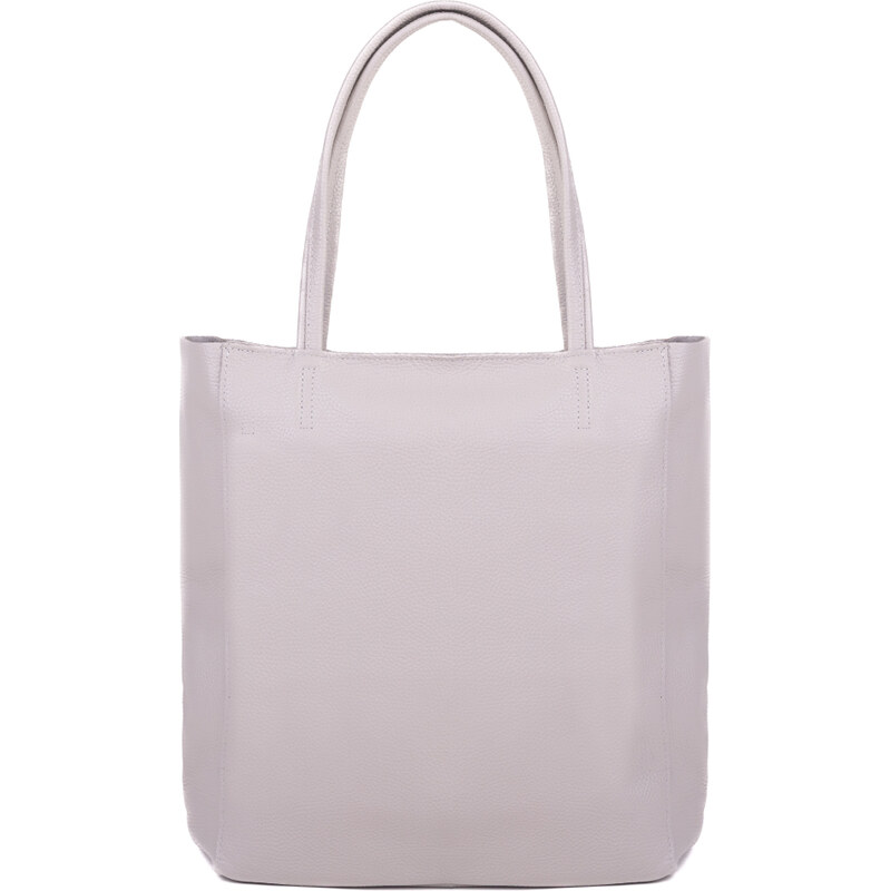 SEGALI Dámska kožená kabelka Hobo Adele Light Grey 66581821