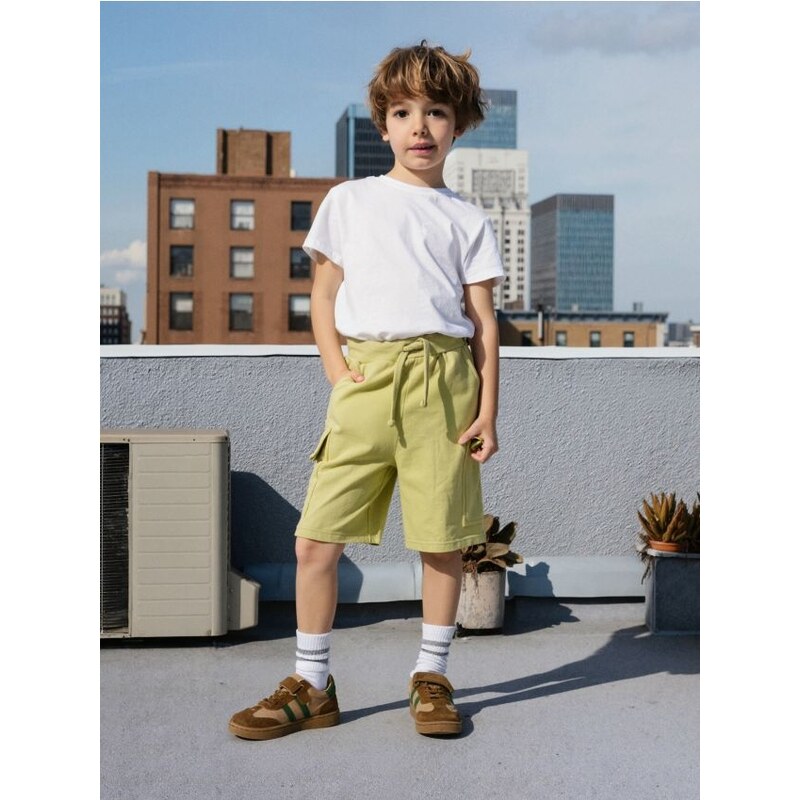 Sinsay - Kraťasy - svetloolivová 65741341