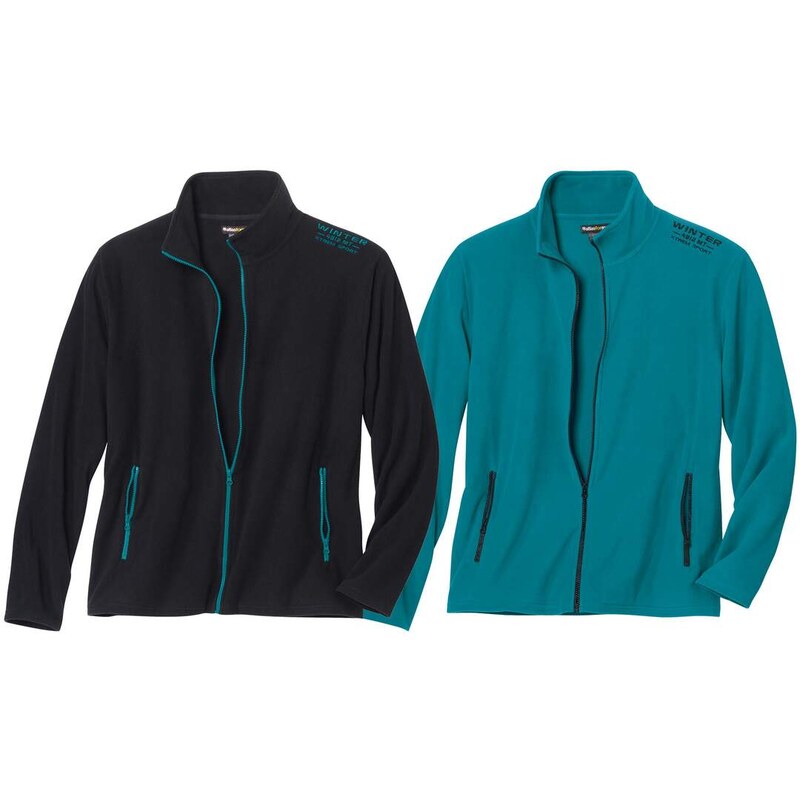 Sada 2 mikroflísových mikín Winter Atlas For Men Zelená 61681905