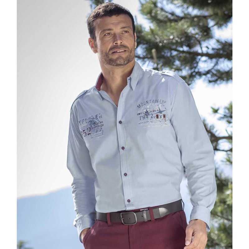 Košeľa v štýle leteckej uniformy Mountain Exploration Atlas For Men 64094218