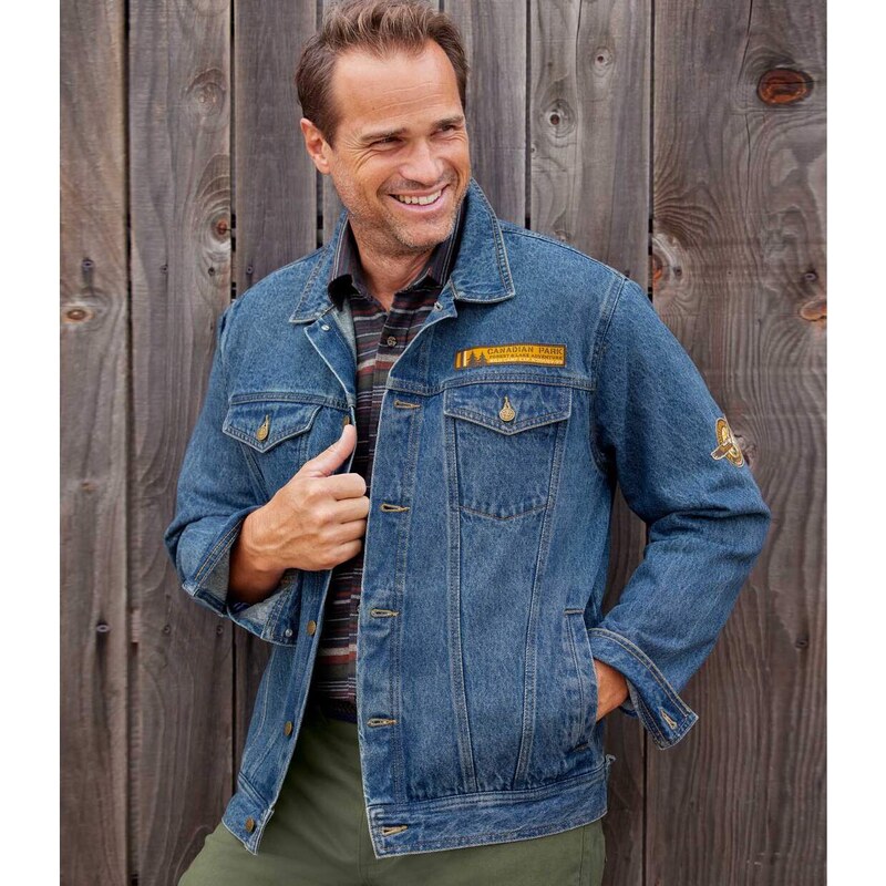 Modrá rifľová bunda Atlas For Men Modrá 64094237