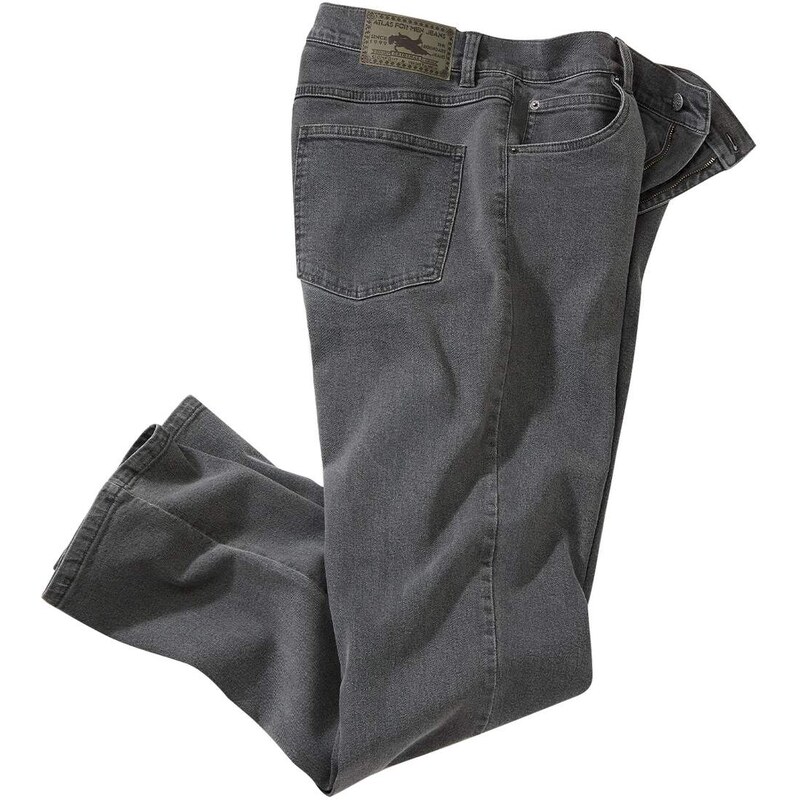 Sivé strečové rifle Regular Atlas For Men Sivá 49154441