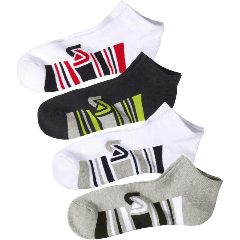 Sada 4 párov členkových ponožiek Šport Atlas For Men Čierna 65133792