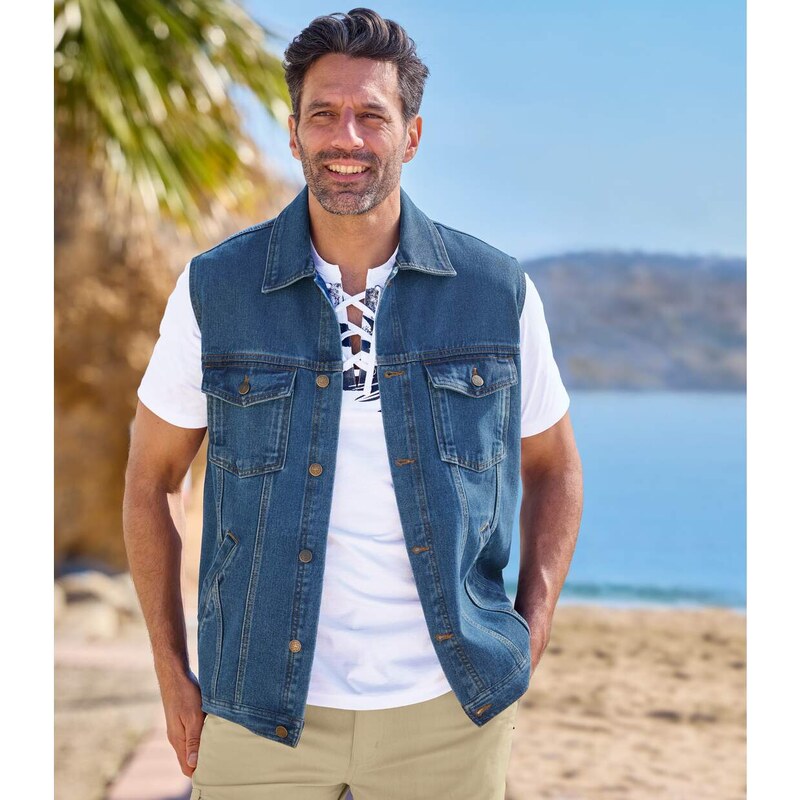 Rifľová vesta Atlas For Men Modrá 53421655