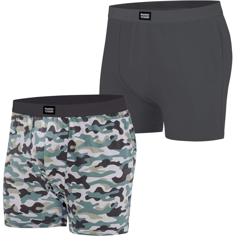 Sada 2 strečových boxeriek Atlas For Men 51019776