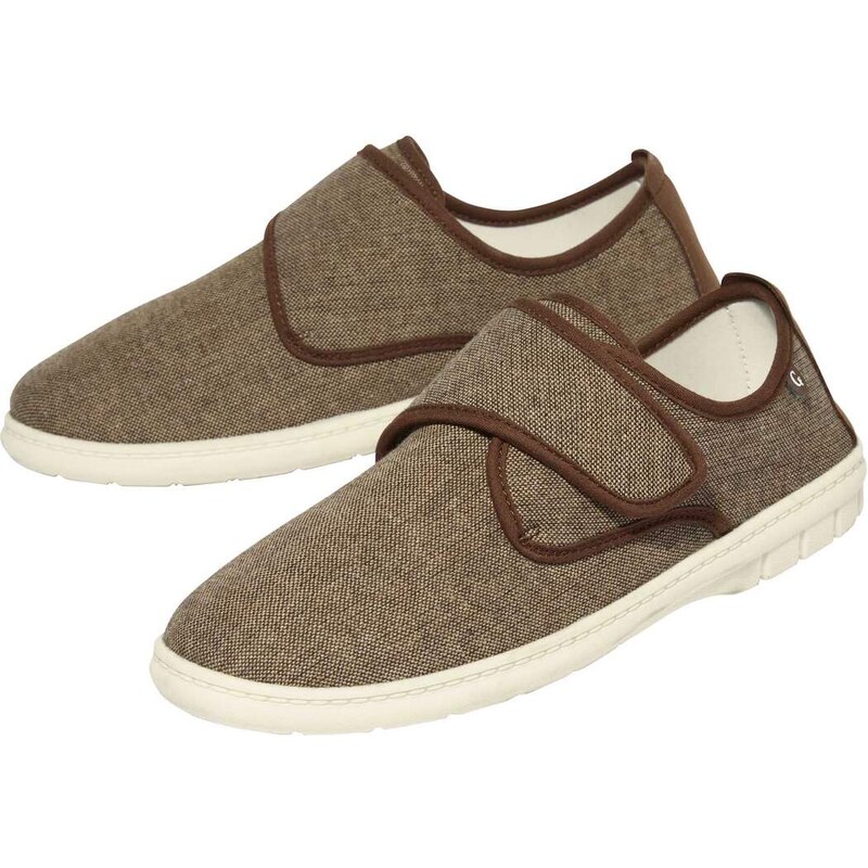 Letné plátenné mokasíny na suchý zips Atlas For Men Hnedá 49154174