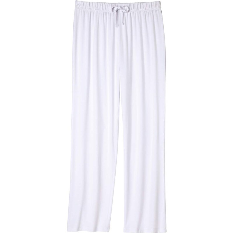 Biele splývavé nohavice Atlas For Men Biela 53421672