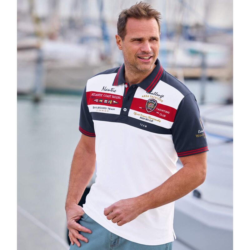 Polokošeľa Winch & Wheel Nautic Atlas For Men Biela 53918692