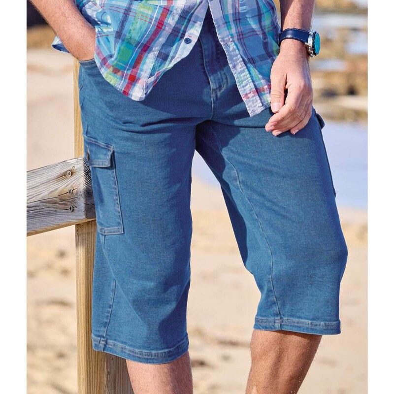 Pružné trojštvrťové rifle Atlas For Men Modrá 51164120