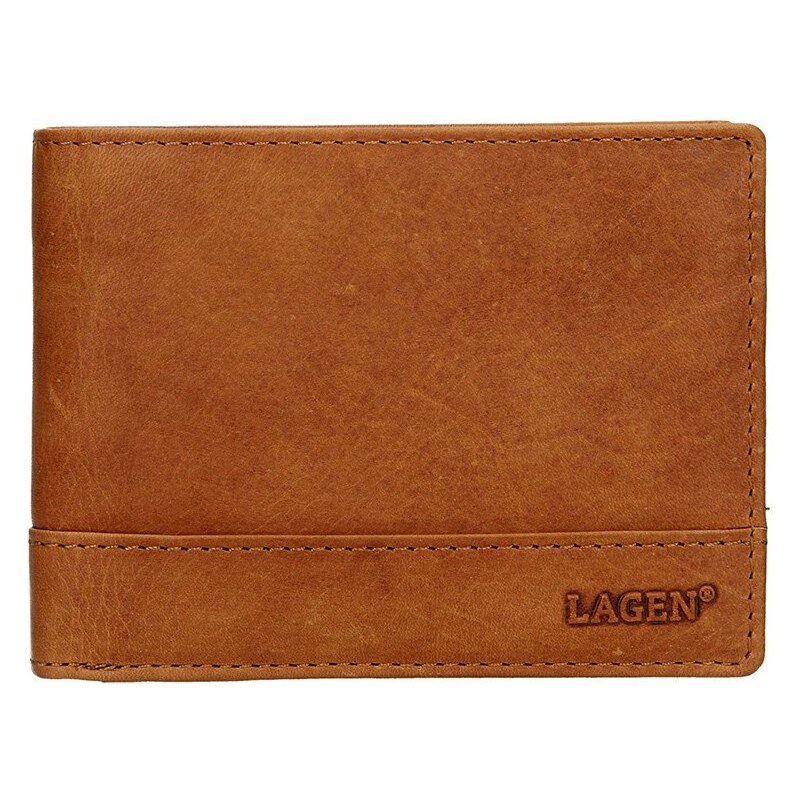 Lagen V-76-V hnedá pánska kožená peňaženka 64096114