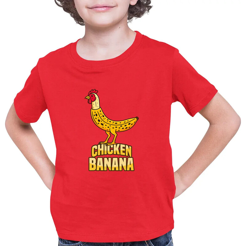 E-shop Garibald Chicken Banana - detské tričko s potlačou