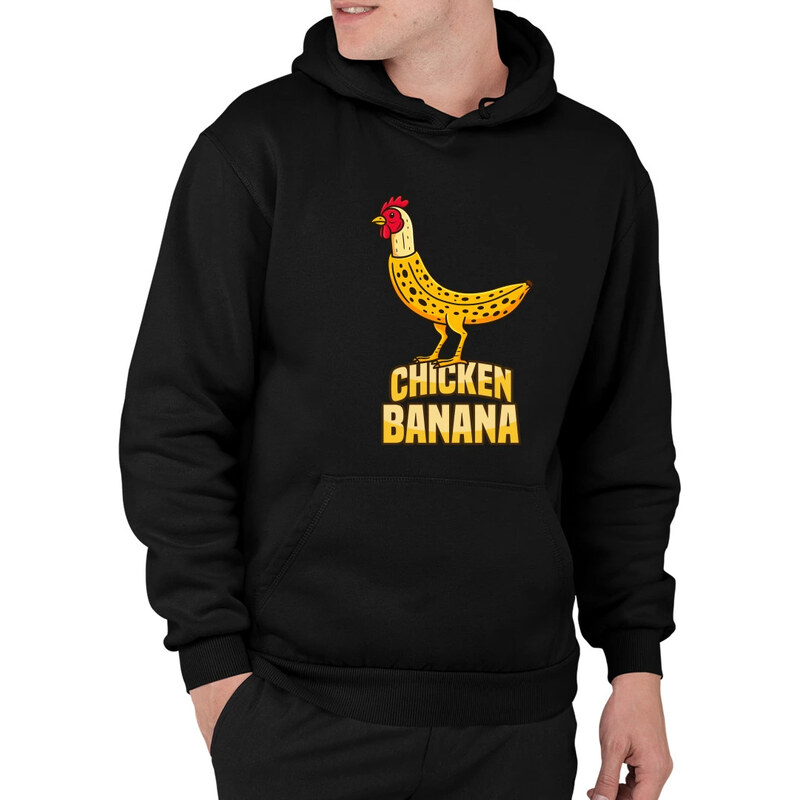 E-shop Garibald Chicken Banana - pánska mikina s potlačou