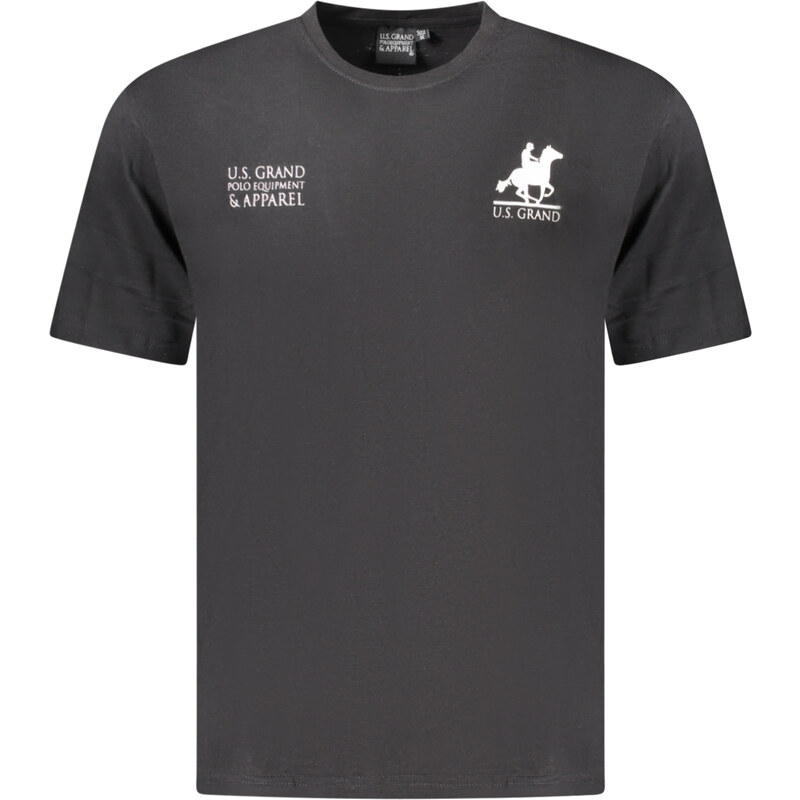 U.S. GRAND Čierne pánske tričko US Grand Polo 64708326