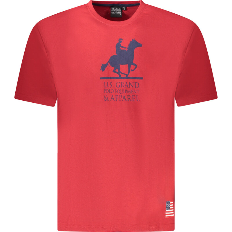 U.S. GRAND Červené pánske tričko US Grand Polo 64711748