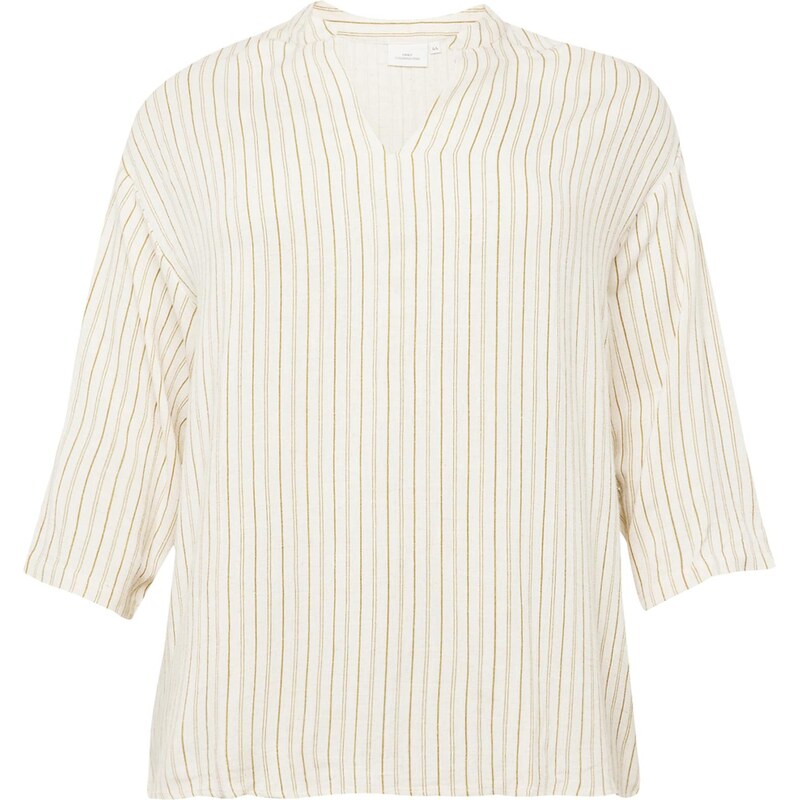 ONLY Carmakoma Blúzka CARNISKA béžová / hnedá 66200018