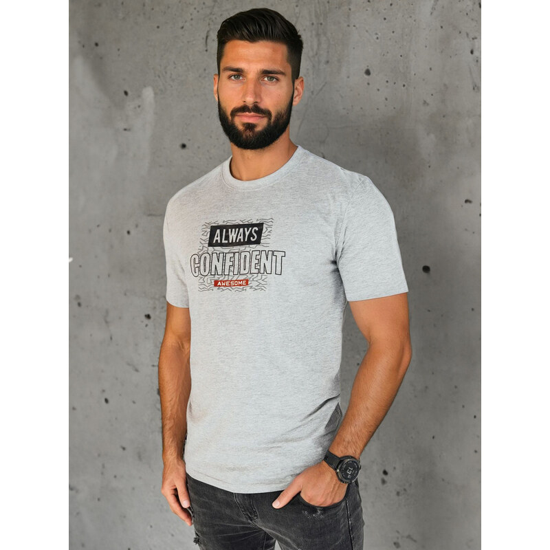 Pánske tričko s potlačou Farba sivá DSTREET RX5406 65597700