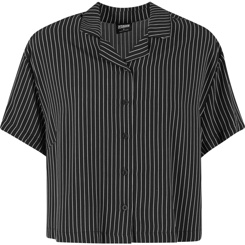 Urban Classics Tričko Ladies Resort Shirt čierna 65877969