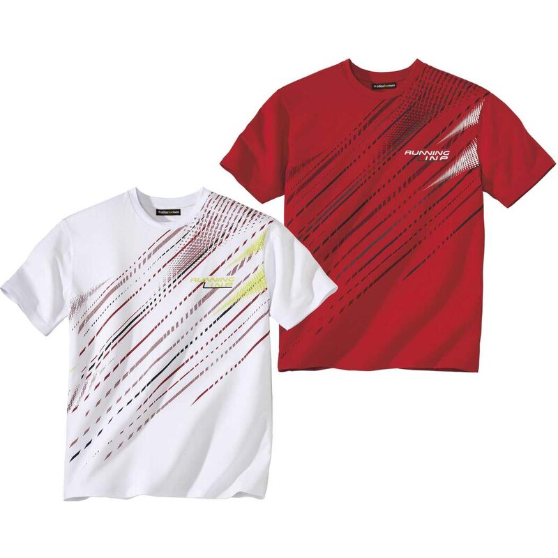 Sada 2 tričiek Multisport Atlas For Men Červená 49154644