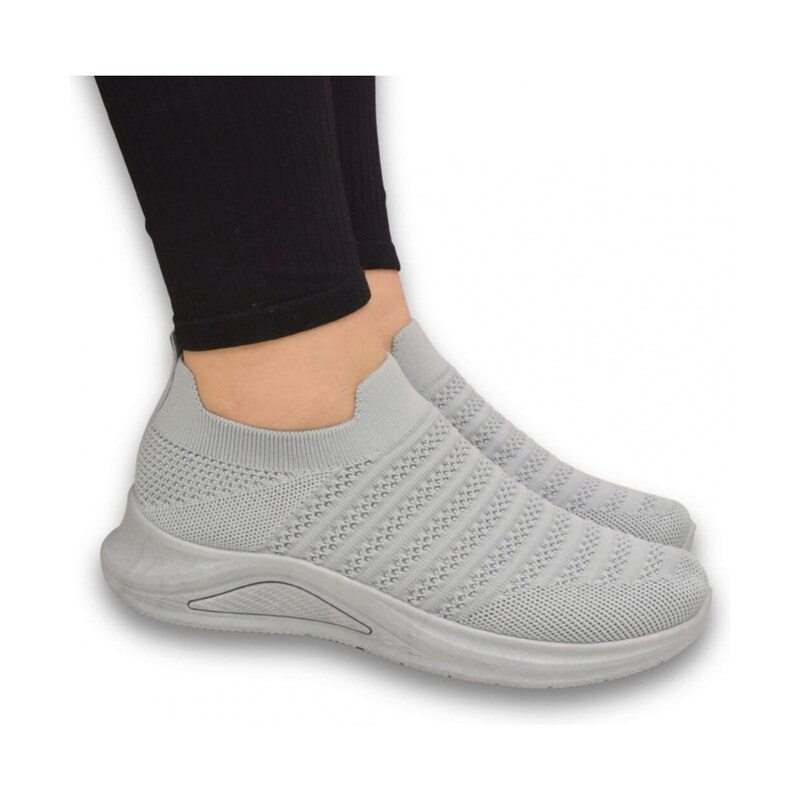 SS Dámske sivé SLIP-ON tenisky MARIANNAA 64115722