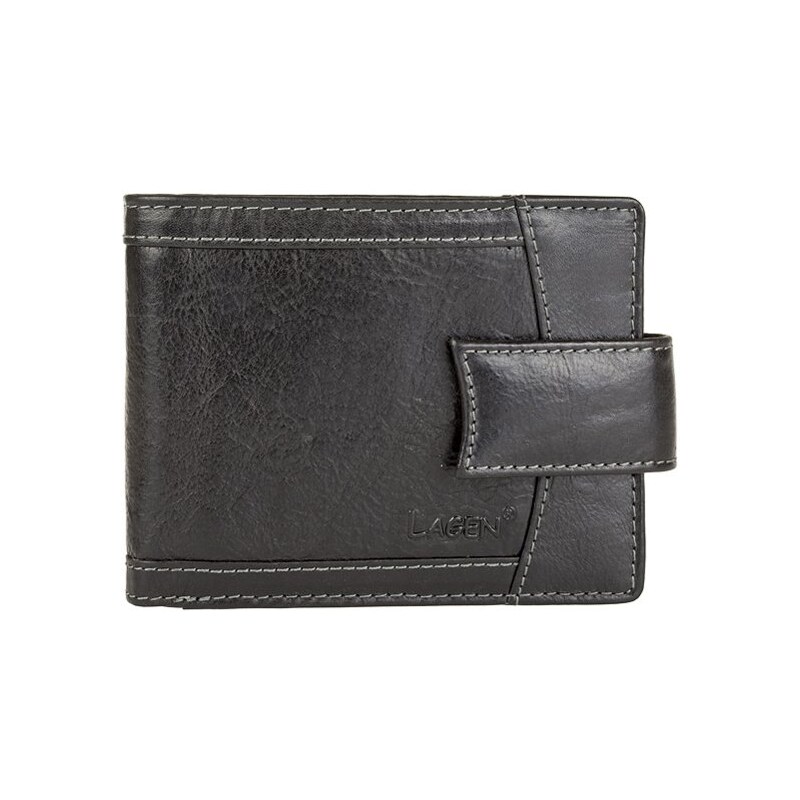 Lagen V-06-T čierna pánska kožená peňaženka 64109260